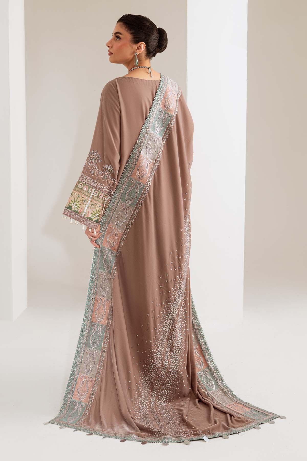 Nureh | Maya Velvet | NW-112 - Formal Dress - available at Maria Faisal in UK and USA.