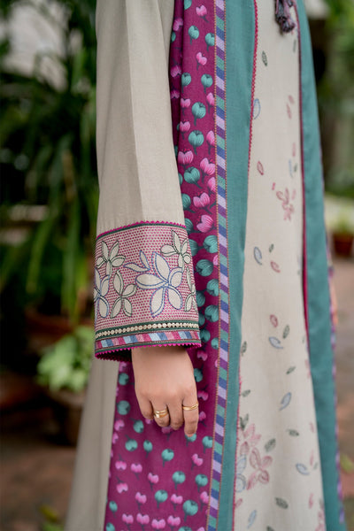 Jazmin | Winter Edition 24 | KHADDAR UW-0052 - Designer Dress with Intricate embroidery and embellishments. Shop elegent wedding dress at Maria Faisal.