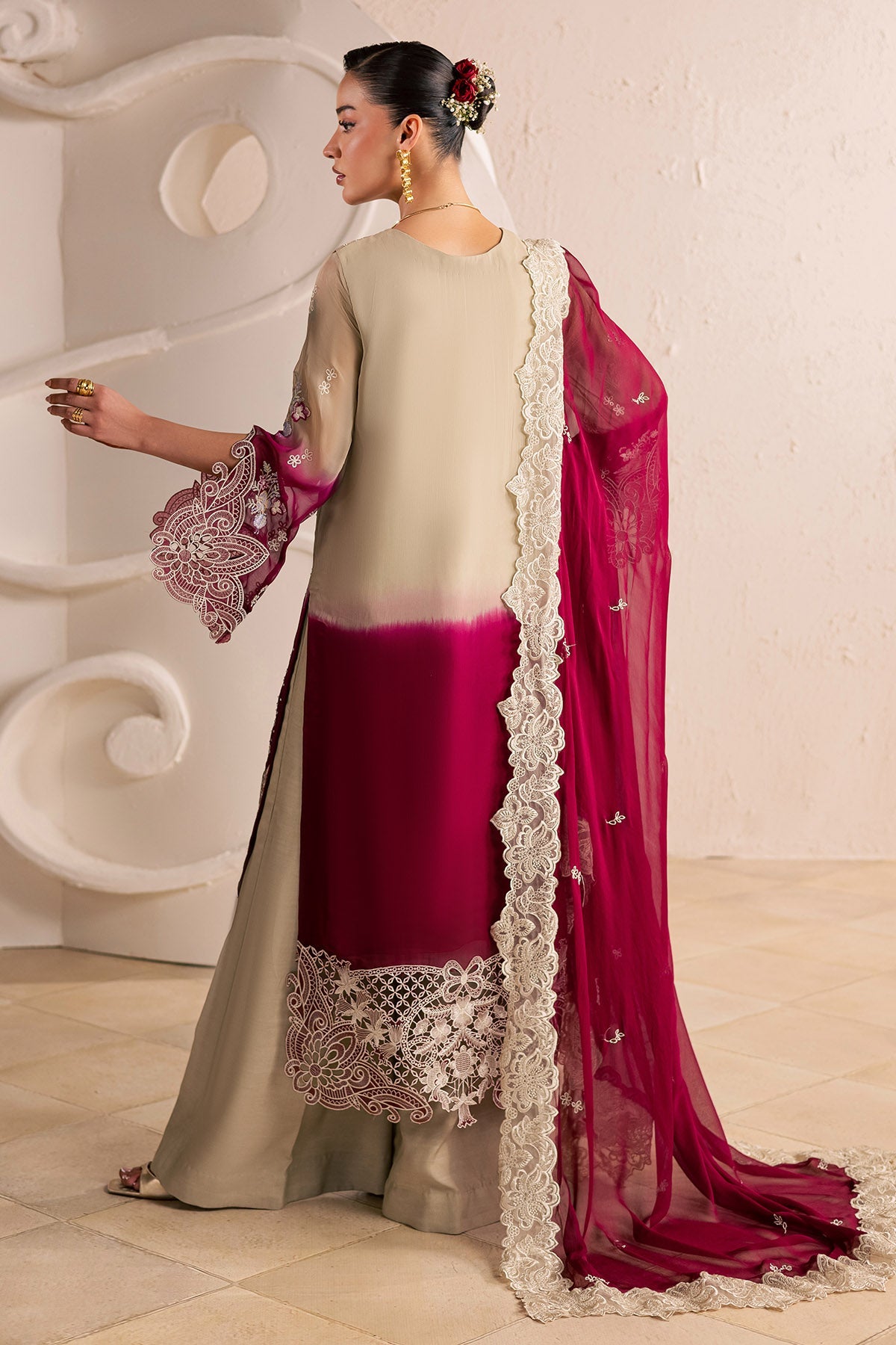 Nureh | Fancy Formal | NP-775 - Formal Dress - available at Maria Faisal in UK and USA.