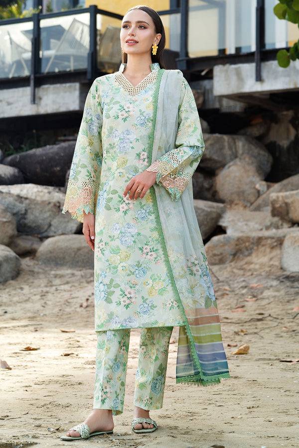 Farasha | Printed Essentials | Mint Bloom by Maria Faisal - Registered Vendor of : Farasha - type : Ladies Clothes - 100% original wedding dresses