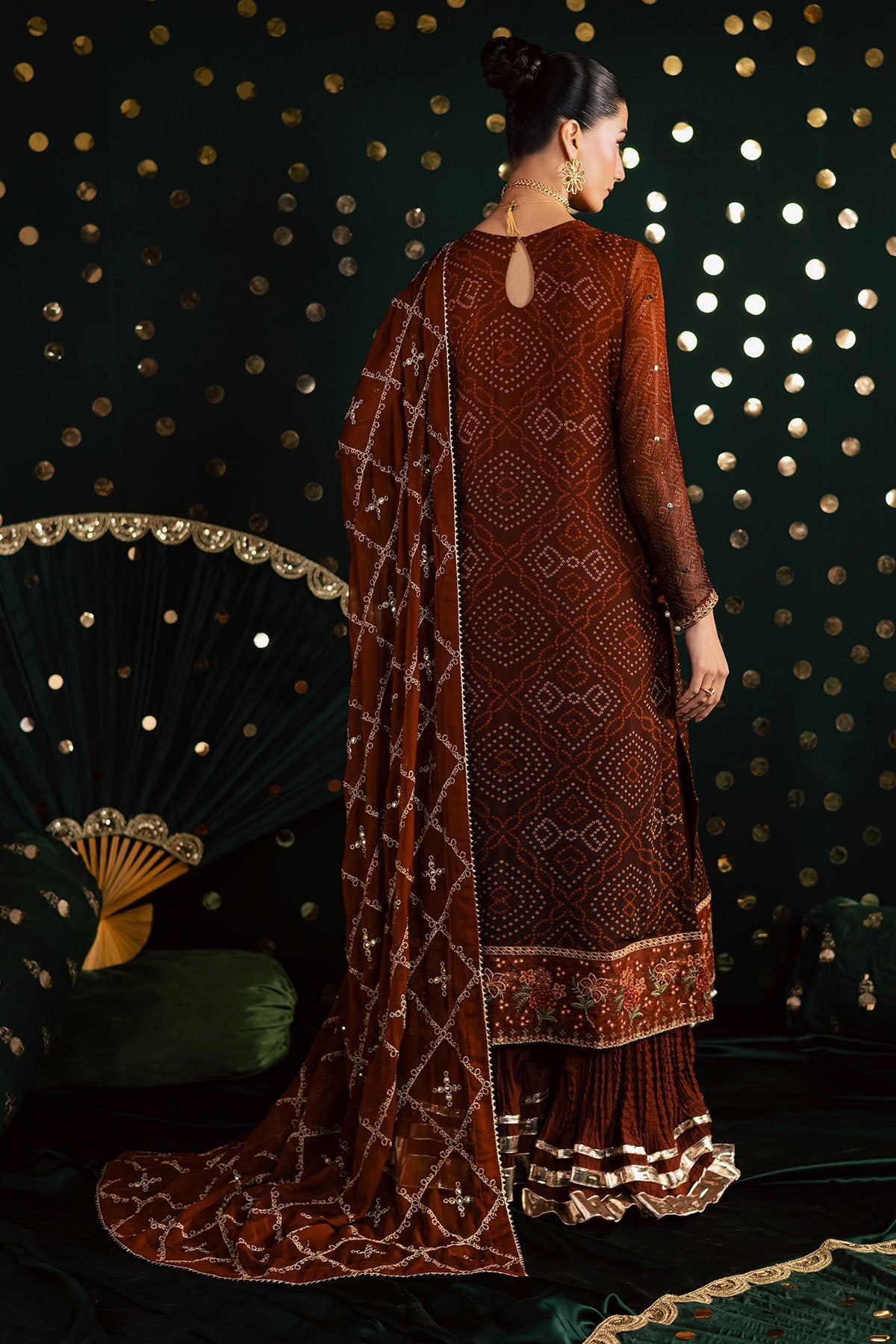 Nureh | Mukeshkari Formals | MK-19 - Formal Dress - available at Maria Faisal in UK and USA.