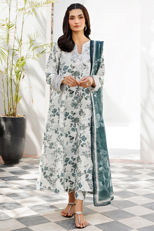 Farasha | Printed Essentials | Smokey Sea - Ladies Clothes - Maria Faisal