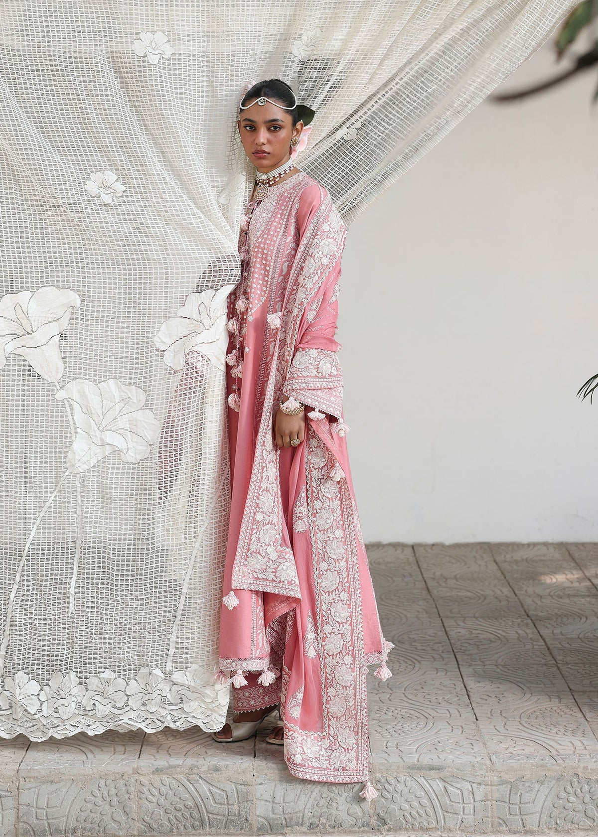 Hussain Rehar | Kalabagh Luxury Lawn 26 | Sorti - Luxury Dress - available at Maria Faisal in UK and USA.