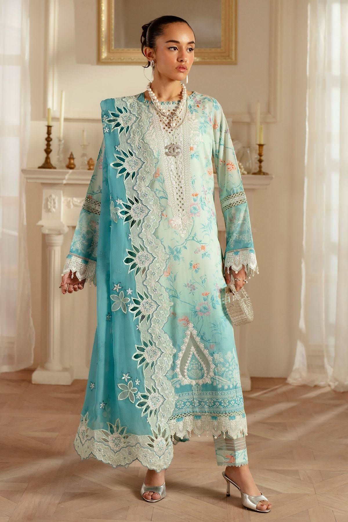 Nureh | Feya Eid Lawn | FE-06 by Maria Faisal - Registered Vendor of : Nureh - type : Ladies Clothes - 100% original wedding dresses