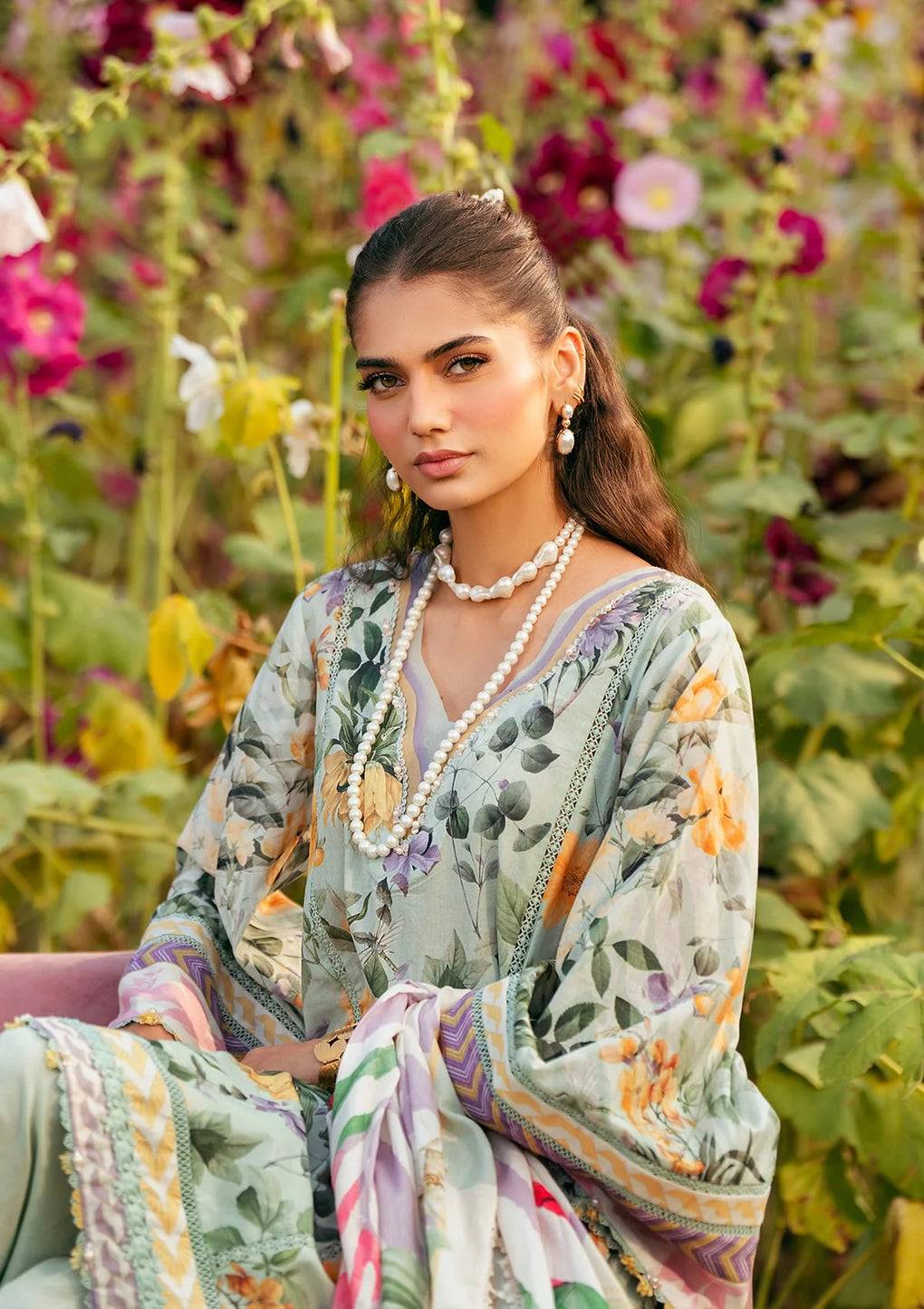Elaf Premium | Prints 25 | EPS-7B ELARIS by Maria Faisal - Registered Vendor of : Elaf Premium - type : Ladies Clothes - 100% original wedding dresses