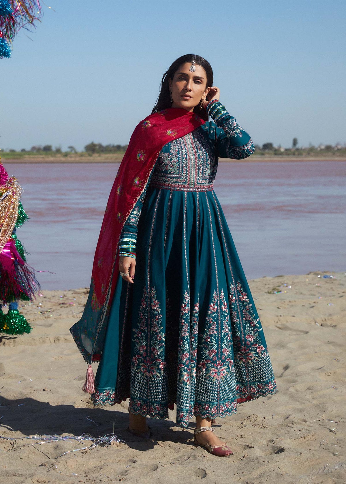 Hussain Rehar | Surkh Eid Pret’25 | Zarqash by Maria Faisal - Registered Vendor of : Hussain Rehar - type : Ladies Clothes - 100% original wedding dresses
