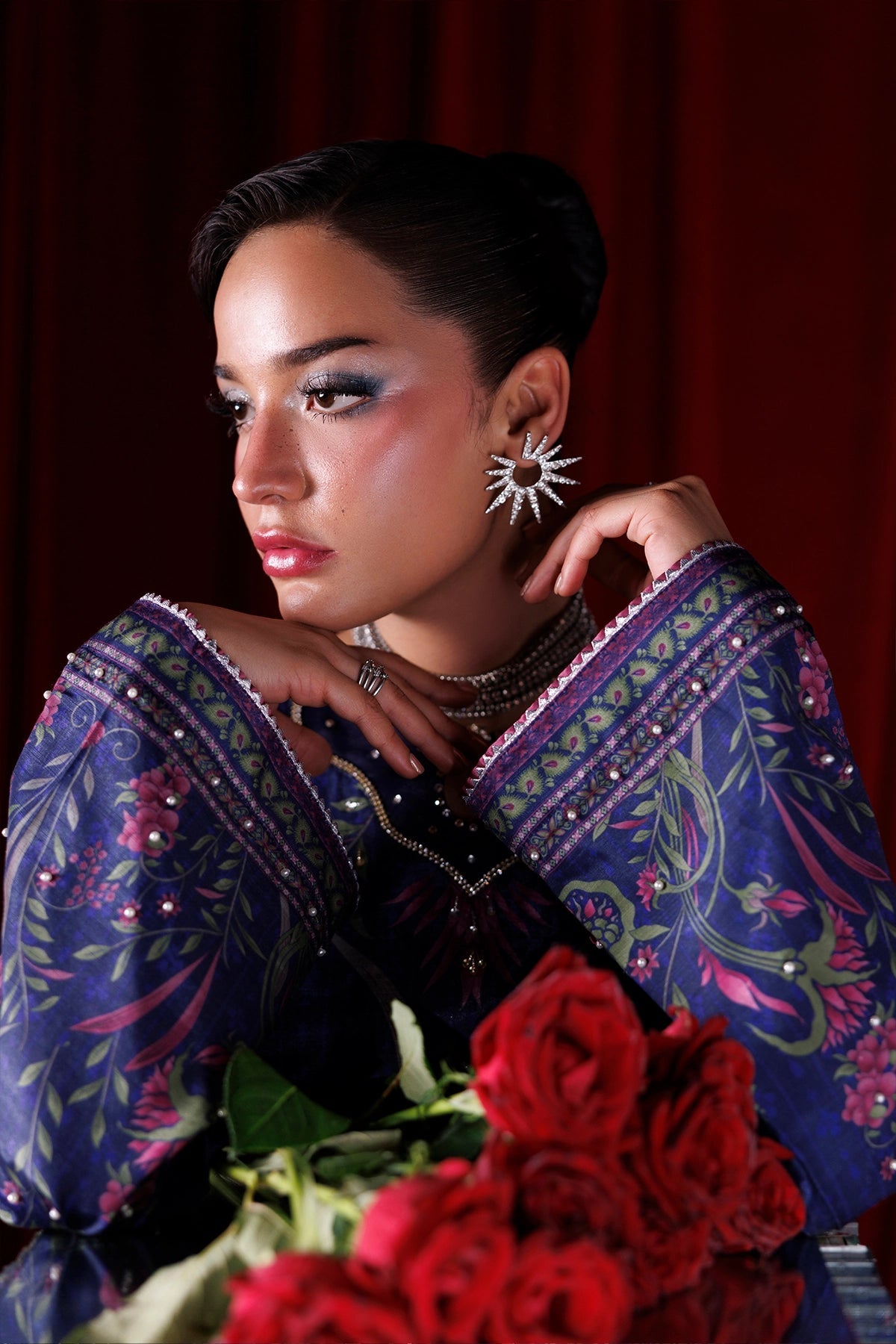 Rangrasiya | Luxe Silk 26 | Eclat - Luxury Dress - available at Maria Faisal in UK and USA.