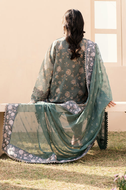 Baroque | Luxury Pret 24 | LAWN UF-599 - Designer Dress with Intricate embroidery and embellishments. Shop elegent wedding dress at Maria Faisal.