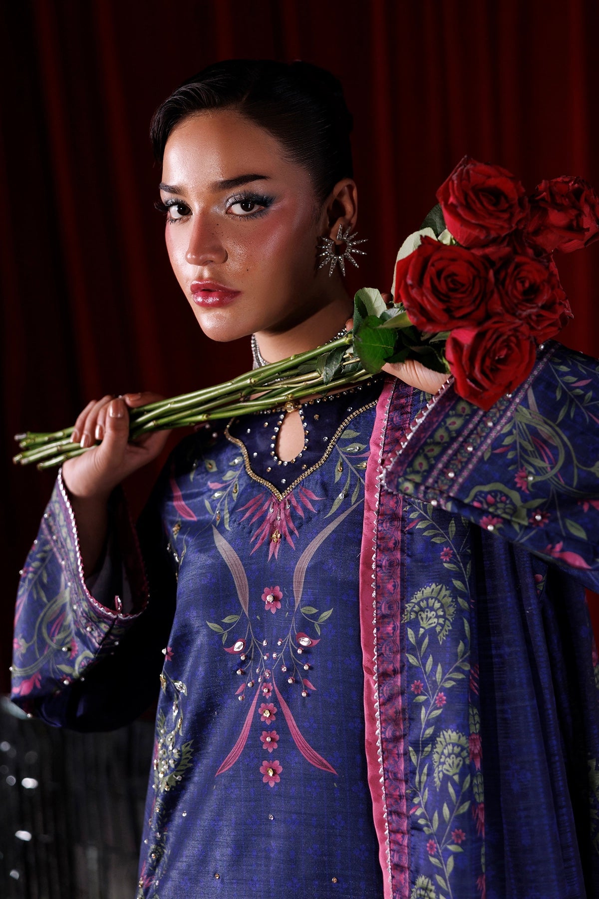 Rangrasiya | Luxe Silk 26 | Eclat - Luxury Dress - available at Maria Faisal in UK and USA.