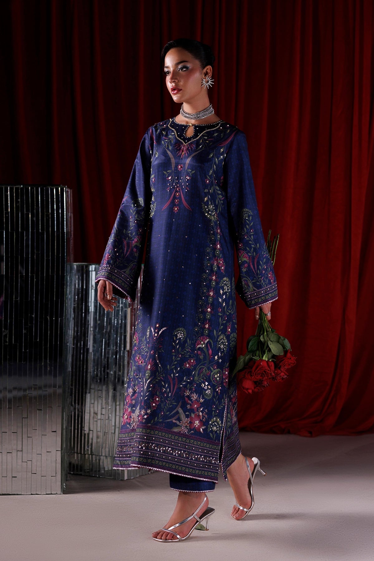 Rangrasiya | Luxe Silk 26 | Eclat - Luxury Dress - available at Maria Faisal in UK and USA.