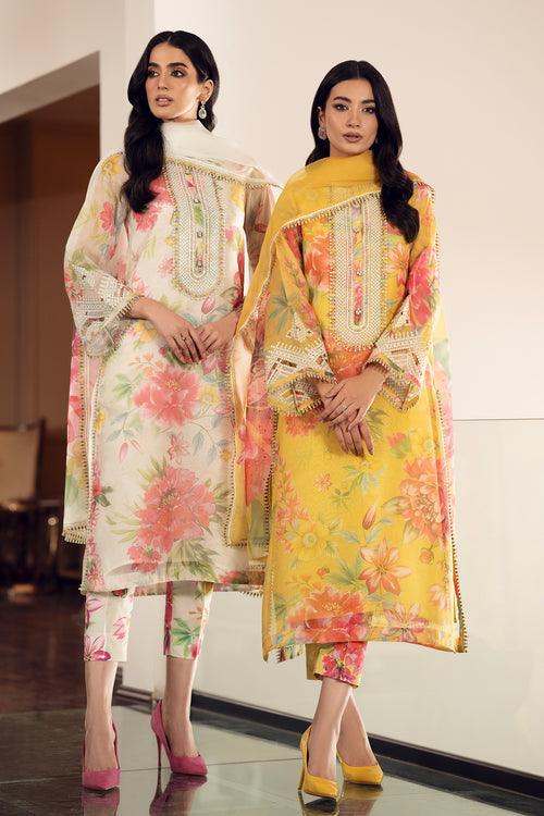 Baroque | Luxury Pret 24 | COTTON PATTI UF-510 - Designer Dress with Intricate embroidery and embellishments. Shop elegent wedding dress at Maria Faisal.