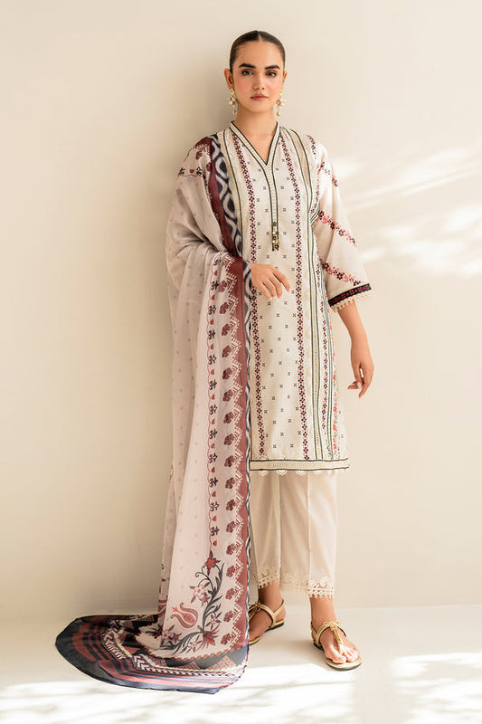 Baroque | Luxury Pret 24 | LAWN UF-678 - Designer Dress with Intricate embroidery and embellishments. Shop elegent wedding dress at Maria Faisal.