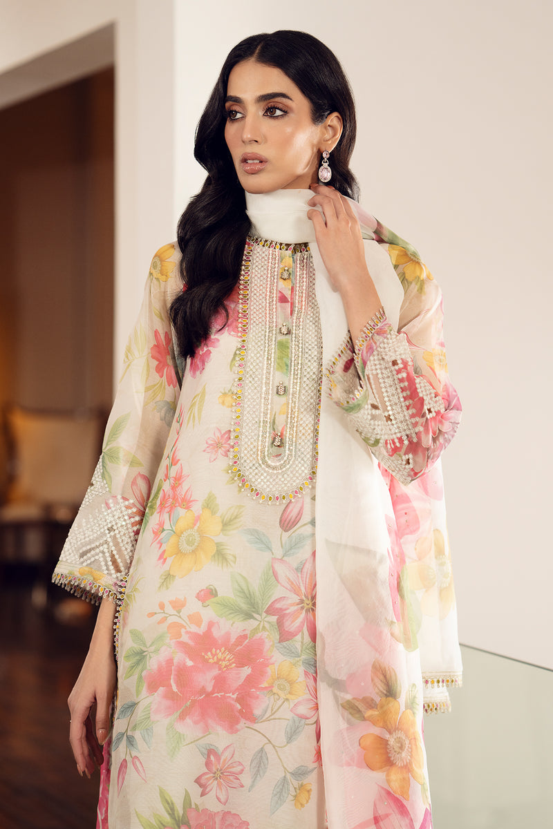 Baroque | Luxury Pret 24 | COTTON PATTI UF-510 - Designer Dress with Intricate embroidery and embellishments. Shop elegent wedding dress at Maria Faisal.