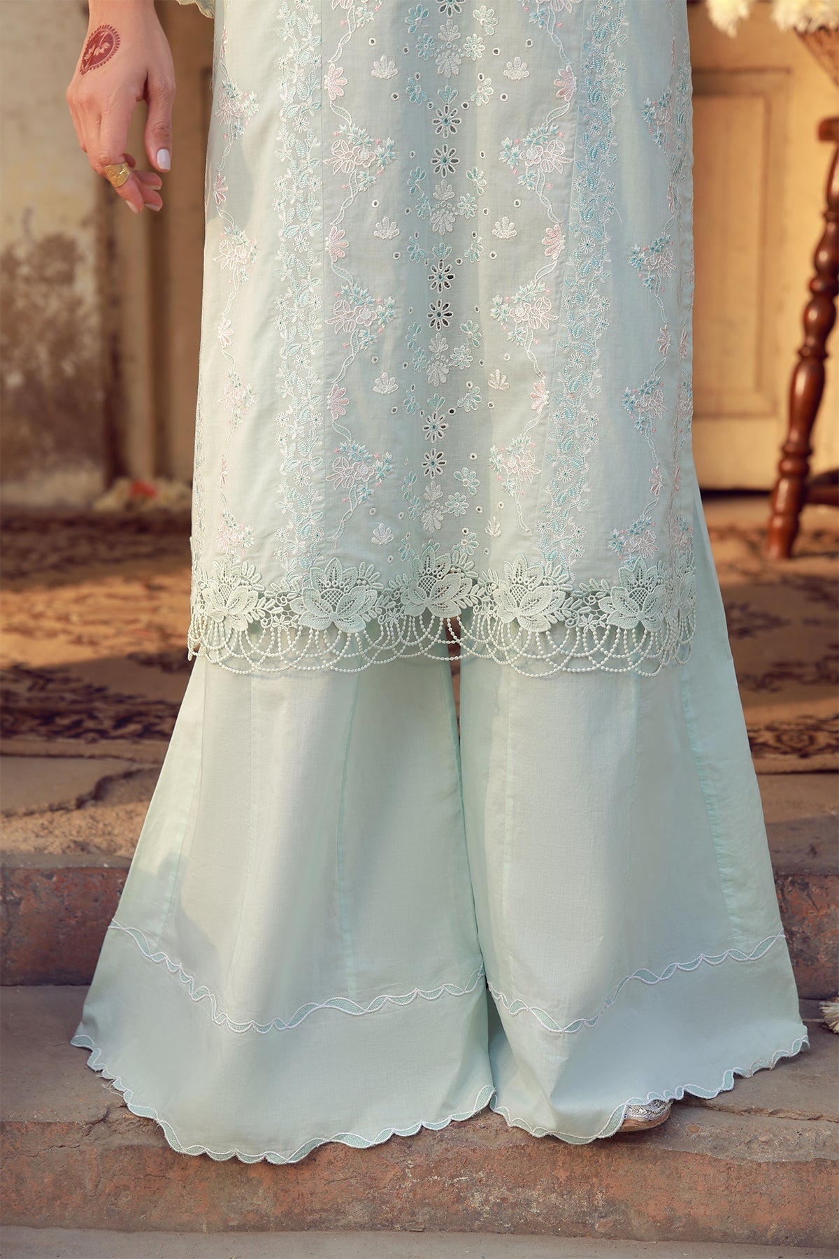 Sahar | Festive Edit 26 | Mist Of Marrakech - Luxury Dress - available at Maria Faisal in UK and USA.