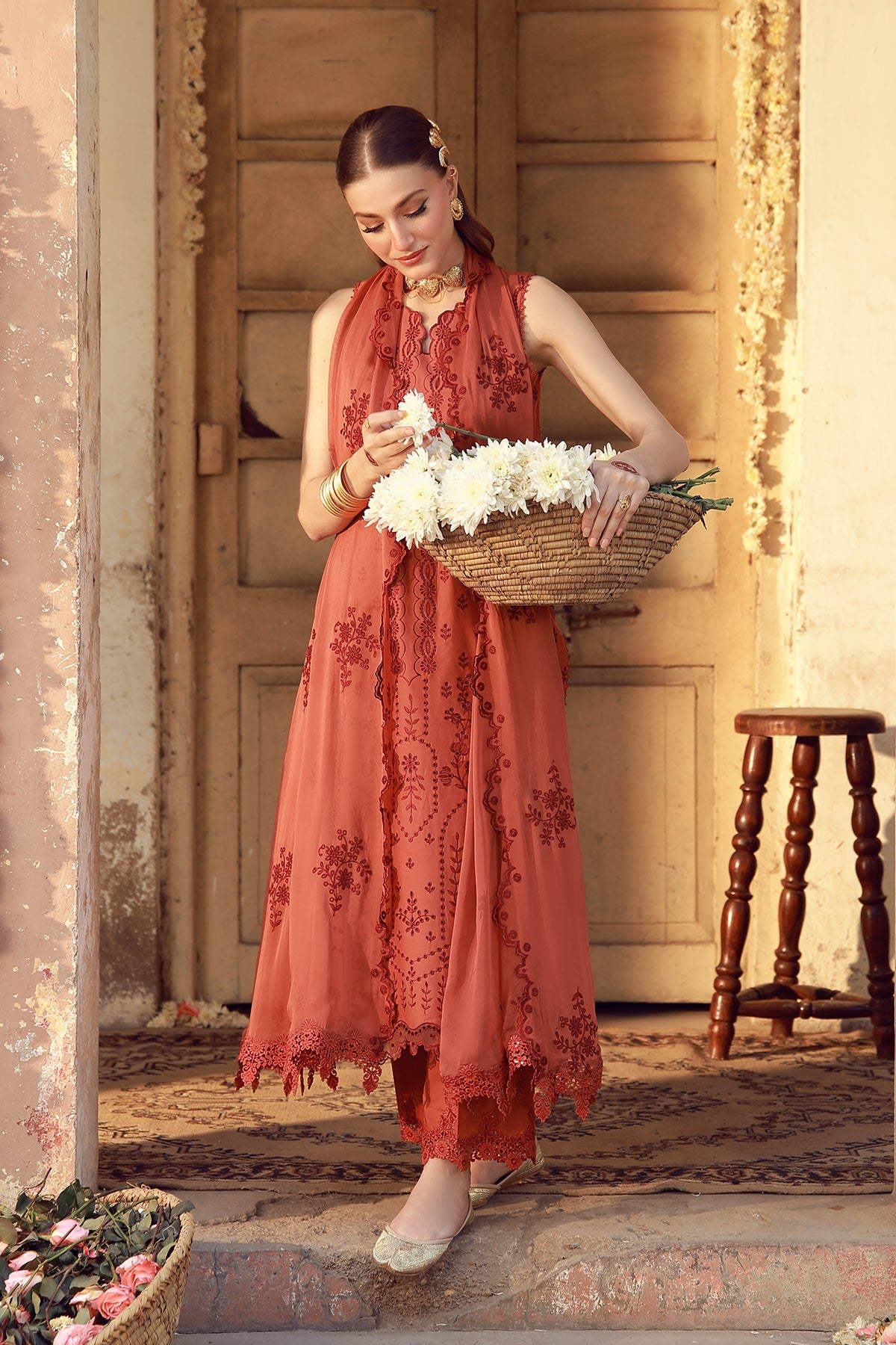 Sahar | Festive Edit 26 |Rustic Dawn - Luxury Dress - available at Maria Faisal in UK and USA.