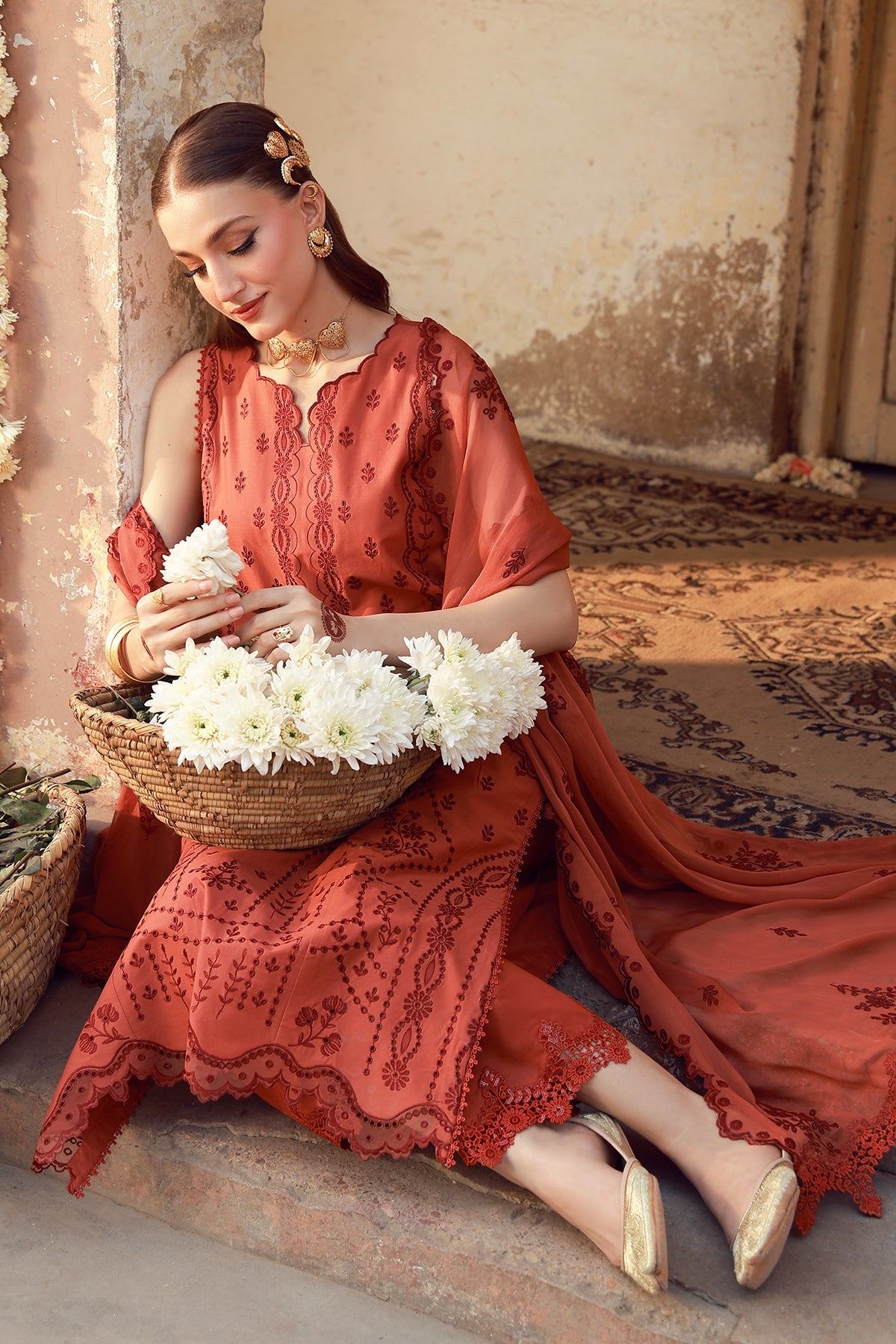 Sahar | Festive Edit 26 |Rustic Dawn - Luxury Dress - available at Maria Faisal in UK and USA.