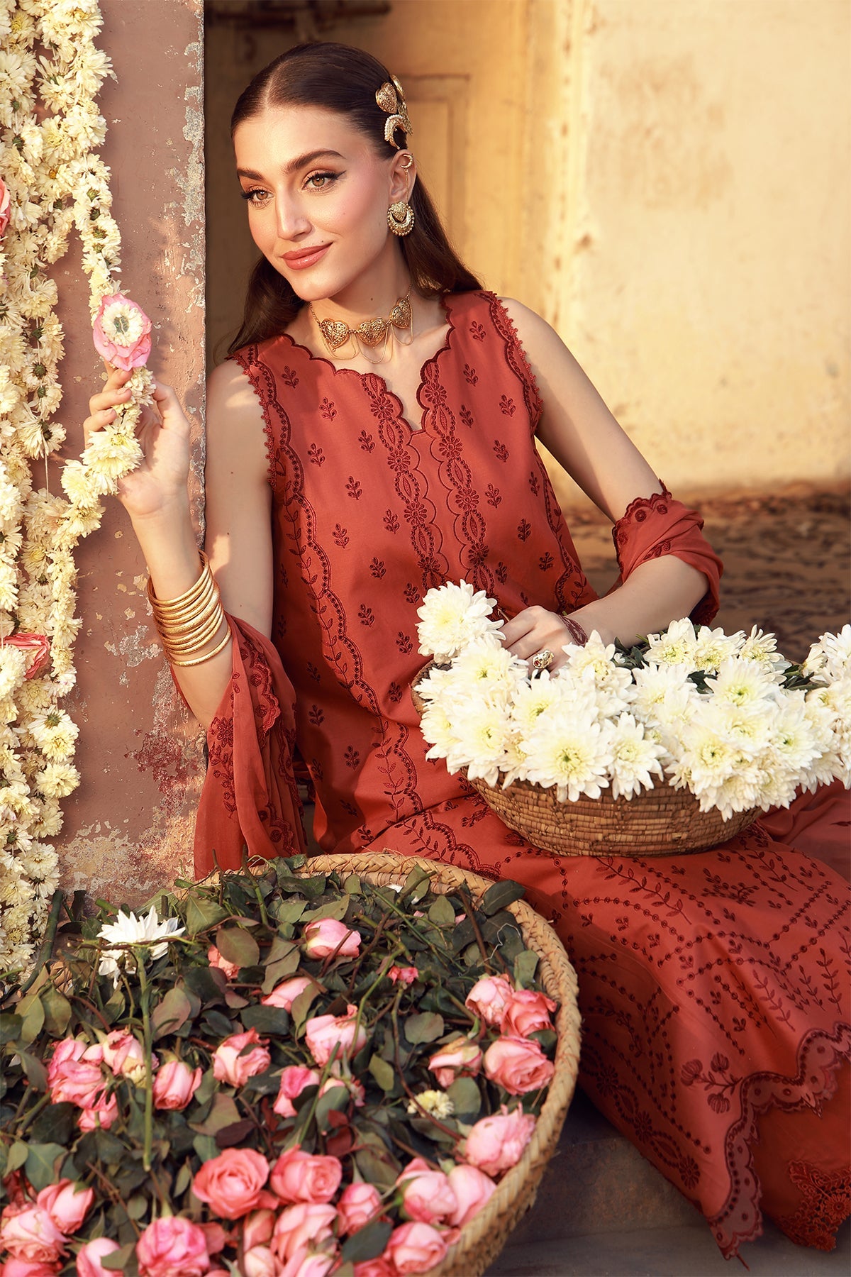 Sahar | Festive Edit 26 |Rustic Dawn - Luxury Dress - available at Maria Faisal in UK and USA.