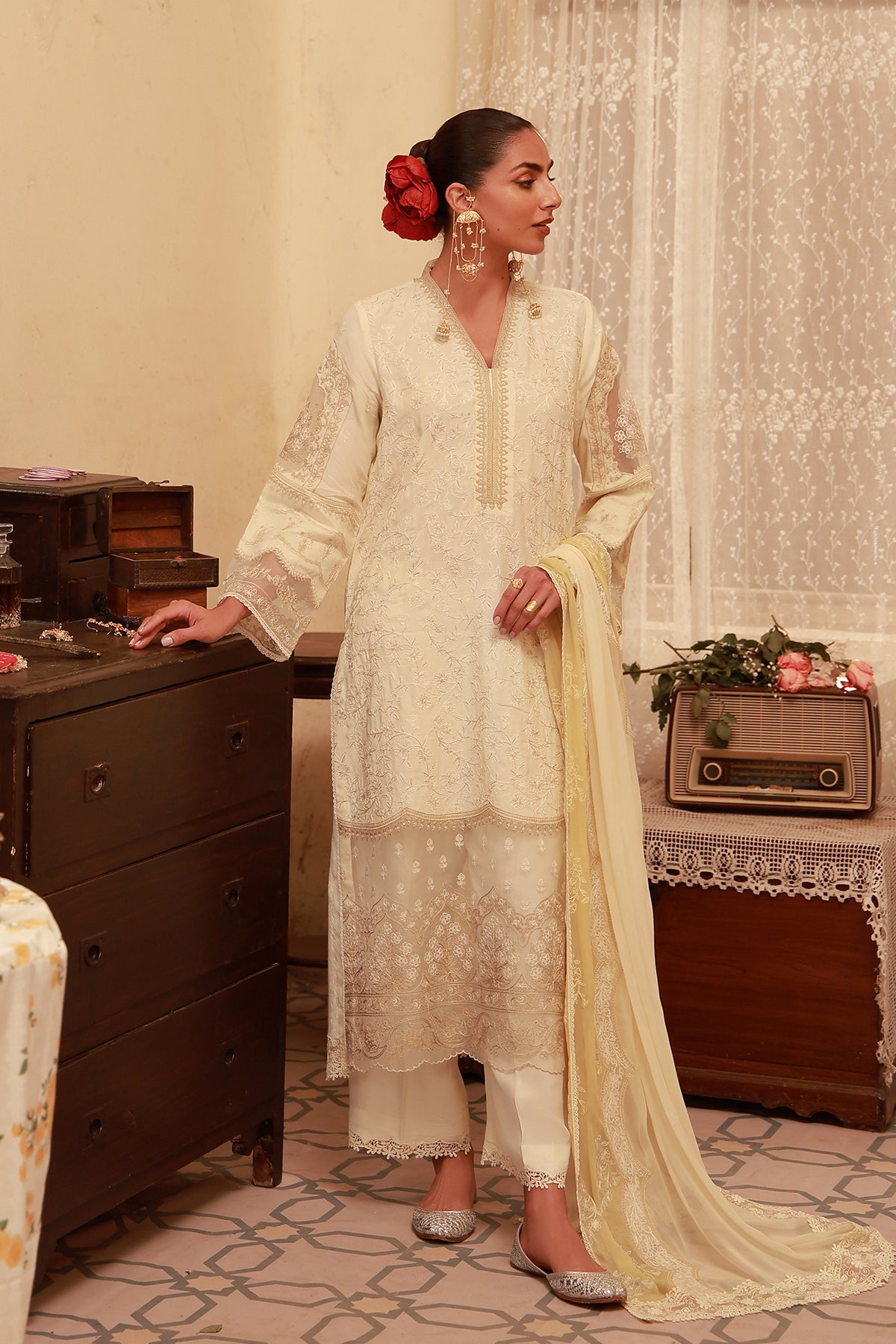 Sahar | Festive Edit 26 |Sunlit Serai - Luxury Dress - available at Maria Faisal in UK and USA.