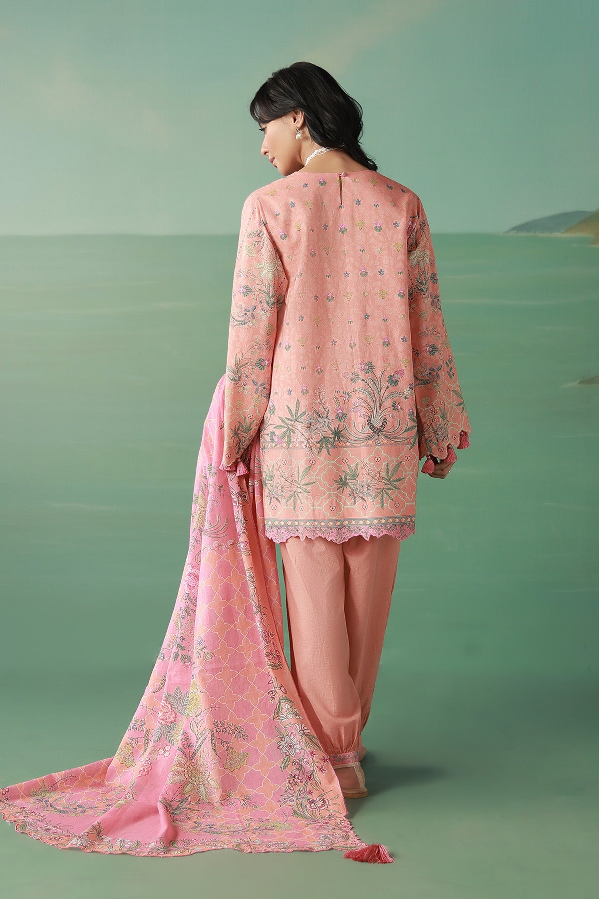 Sahar | Zyra Fall 26 |Peachvine - Luxury Dress - available at Maria Faisal in UK and USA.