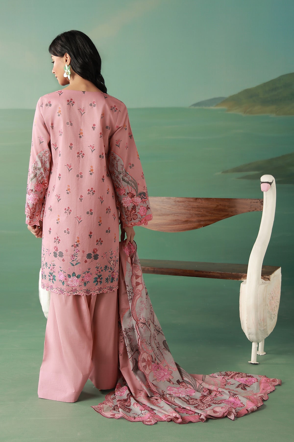 Sahar | Zyra Fall 26 |Rosavelle - Luxury Dress - available at Maria Faisal in UK and USA.