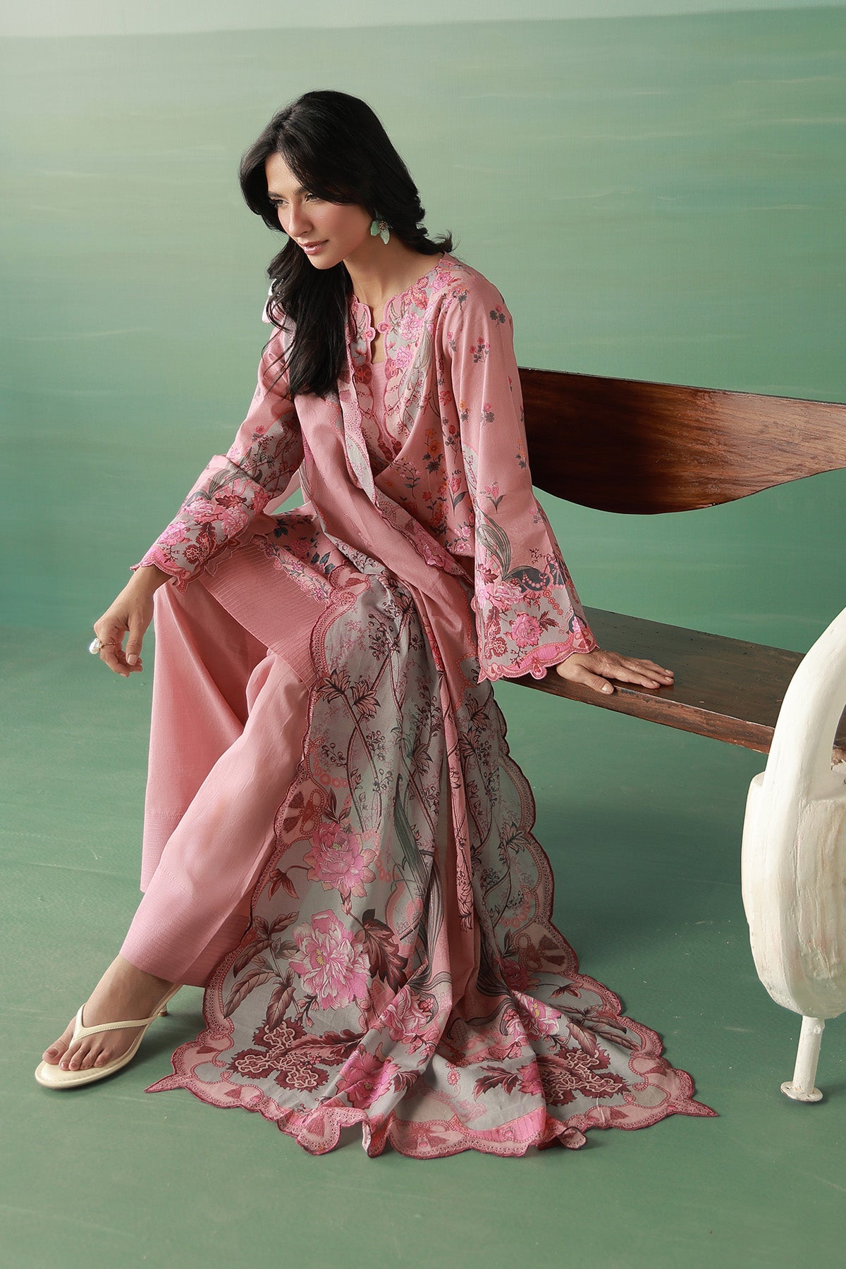 Sahar | Zyra Fall 26 |Rosavelle - Luxury Dress - available at Maria Faisal in UK and USA.