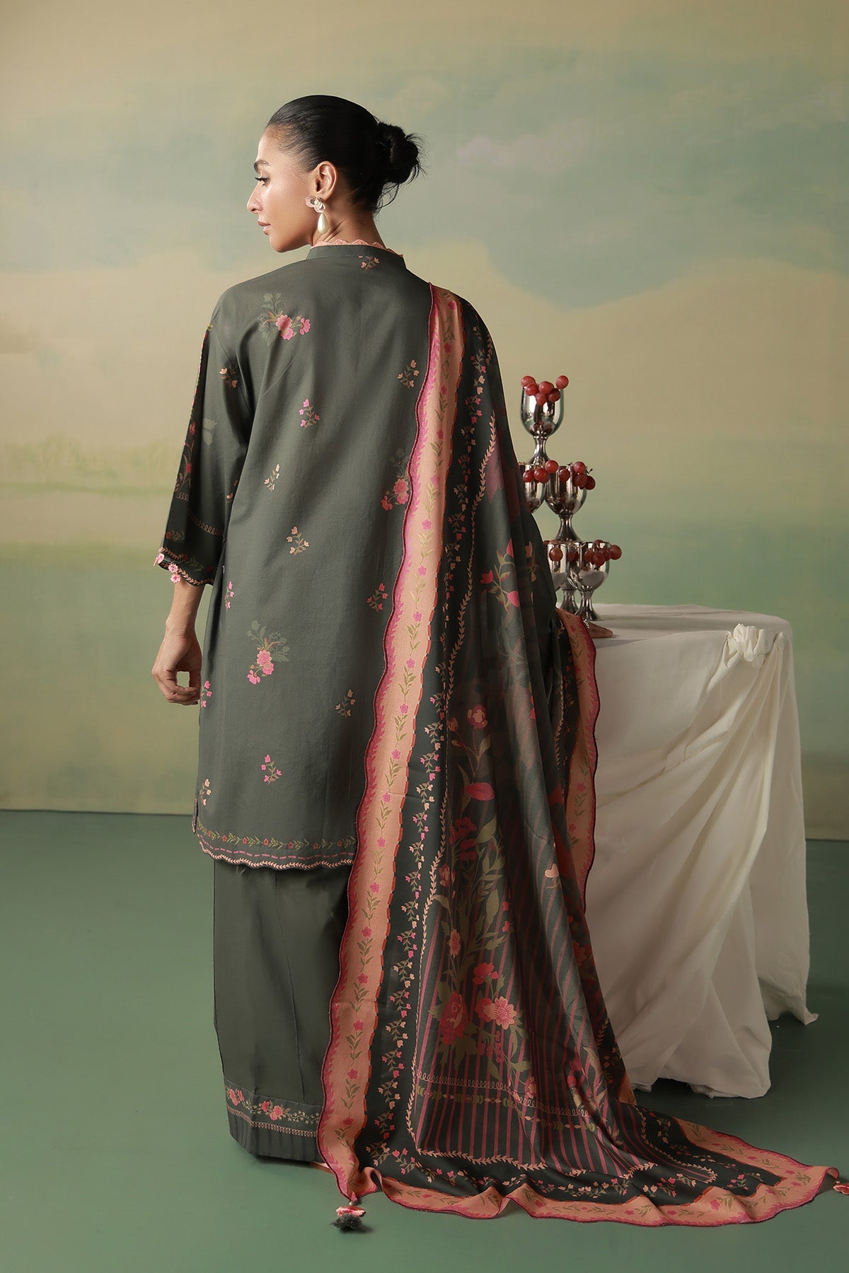 Sahar | Zyra Fall 26 |Veloura - Luxury Dress - available at Maria Faisal in UK and USA.