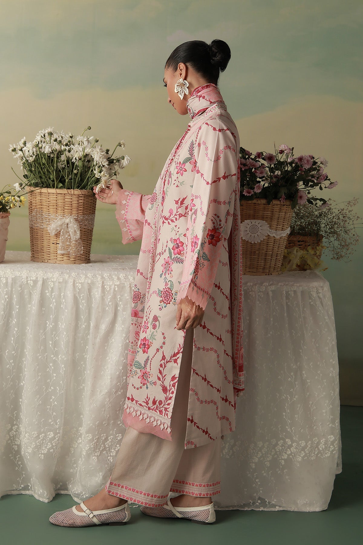 Sahar | Zyra Fall 26 | Rosavine - Luxury Dress - available at Maria Faisal in UK and USA.