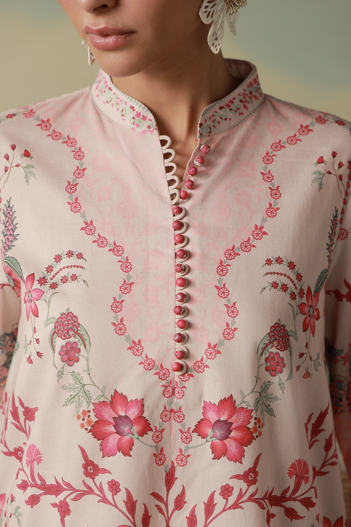 Sahar | Zyra Fall 26 | Rosavine - Luxury Dress - available at Maria Faisal in UK and USA.