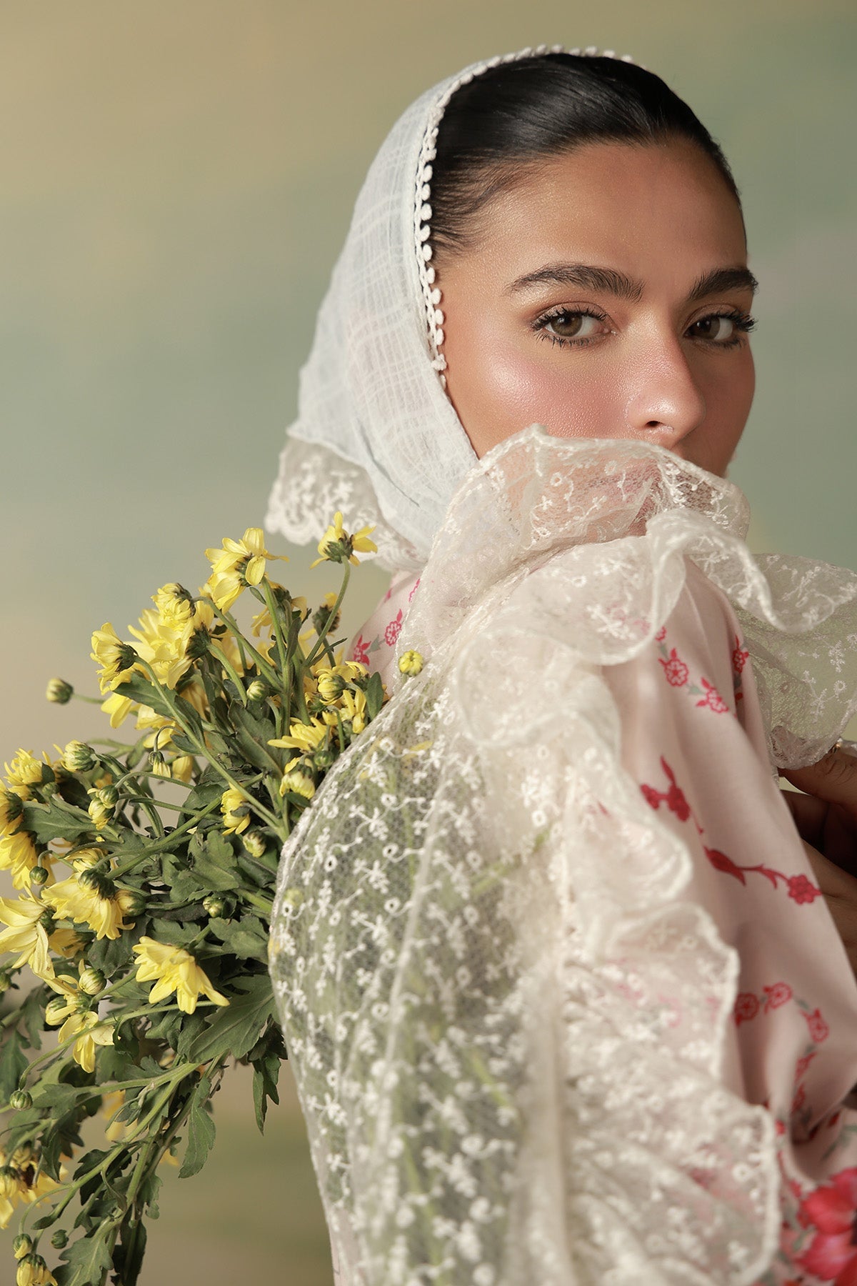 Sahar | Zyra Fall 26 | Rosavine - Luxury Dress - available at Maria Faisal in UK and USA.