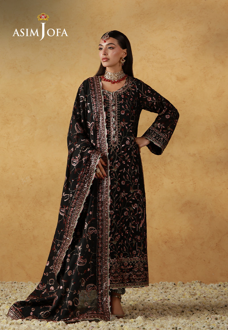 Asim Jofa | Wedding Festive Collection | AJULN-09 - Wedding Dress - available at Maria Faisal in UK and USA.