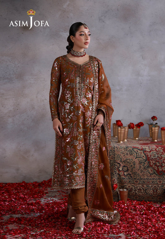 Asim Jofa | Wedding Festive Collection | AJULN-03 - Wedding Dress - available at Maria Faisal in UK and USA.