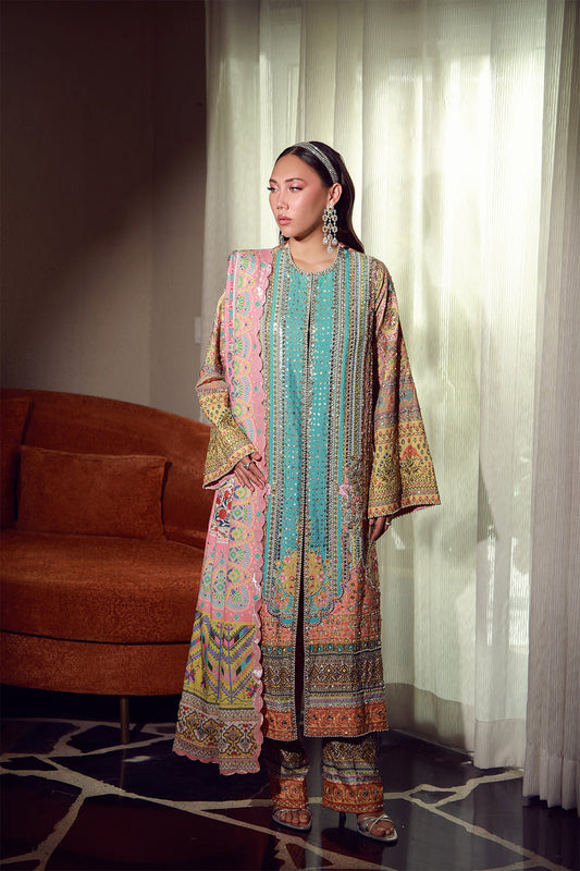 Mysie | Festive 26 | Feza - Luxury Dress - available at Maria Faisal in UK and USA.