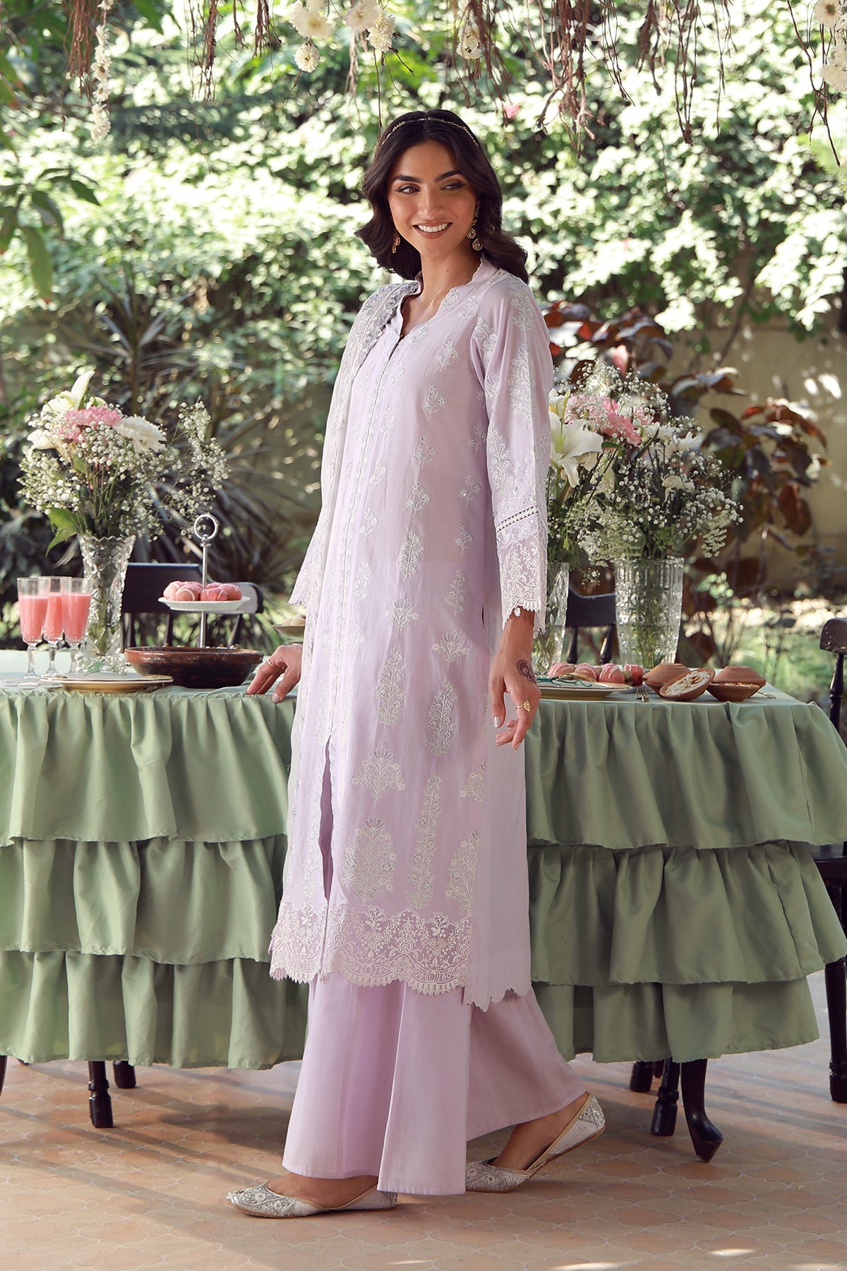 Sahar | Festive Edit 26 | Lilac Twilight - Luxury Dress - available at Maria Faisal in UK and USA.
