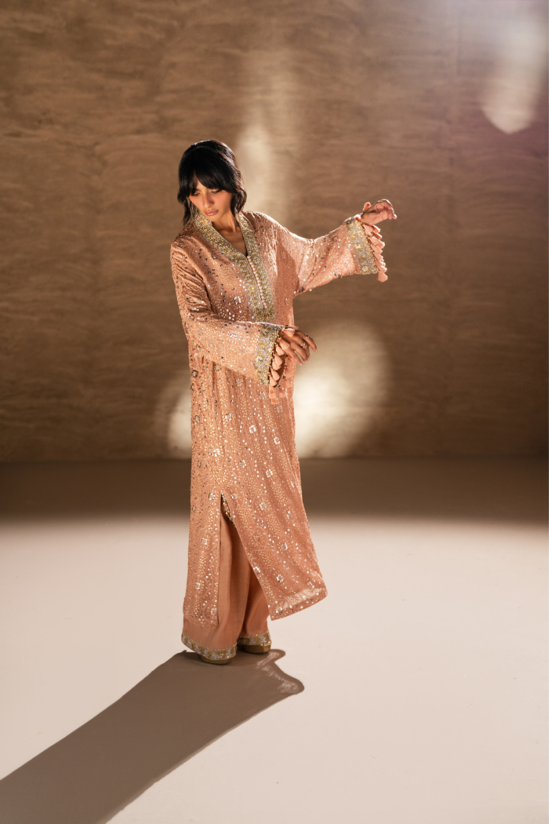 Sana Abbas | Zalea Formals | RHEA - Formal Dress - available at Maria Faisal in UK and USA.