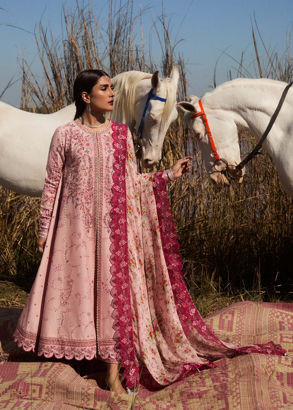 Hussain Rehar | Surkh Eid Pret’25 | Neher by Maria Faisal - Registered Vendor of : Hussain Rehar - type : Ladies Clothes - 100% original wedding dresses