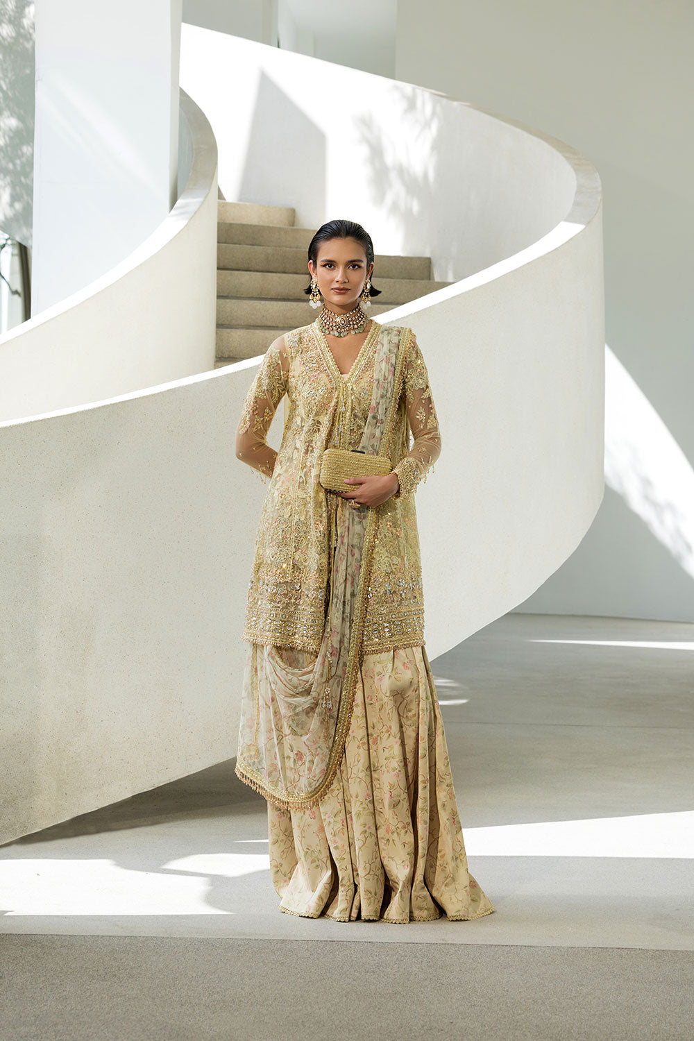 Sobia Nazir | Nur Festive 26 | Design 01 - Formal Dress - available at Maria Faisal in UK and USA.