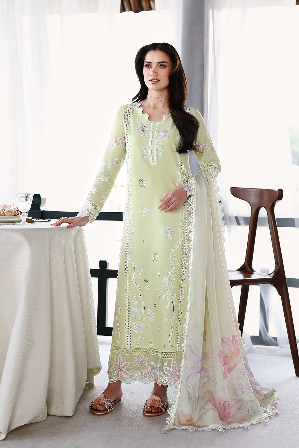 Azure | Luxury Lawn 26 | Garden Muse - Luxury Dress - available at Maria Faisal in UK and USA.