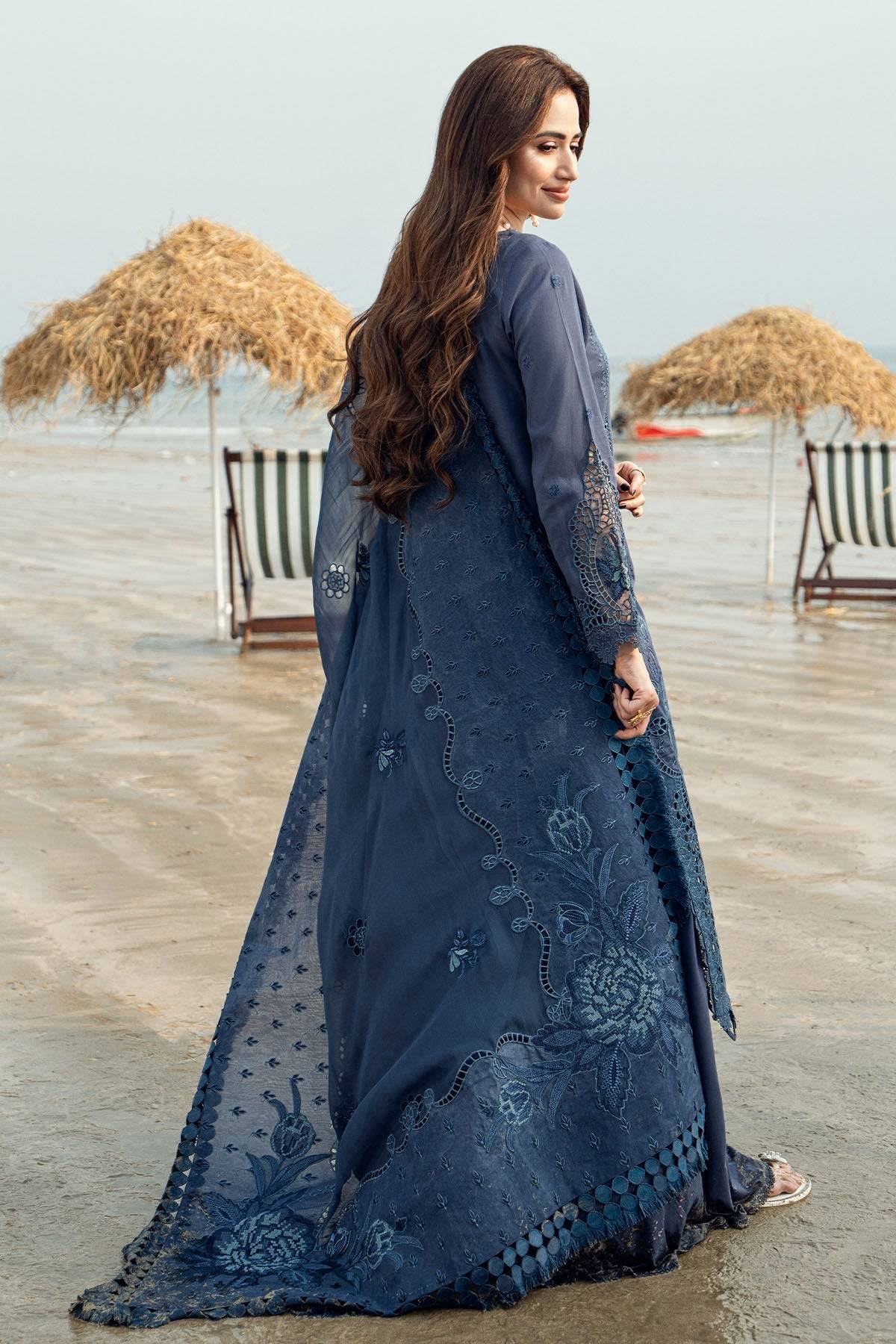 Nureh | Khuwab Luxury Lawn | NE-146 by Maria Faisal - Registered Vendor of : Nureh - type : Ladies Clothes - 100% original wedding dresses