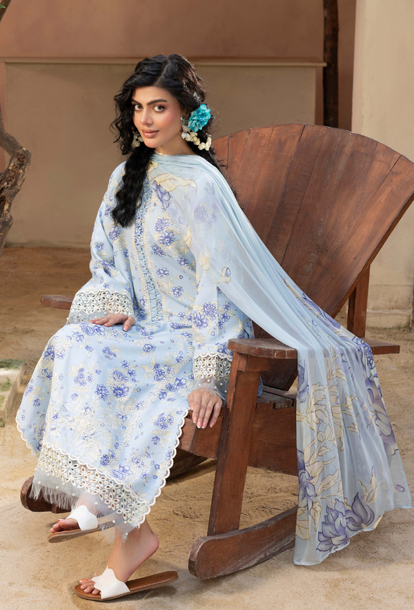 Humdum | Zaiba 25 |  D02 - Ladies Clothes - Maria Faisal