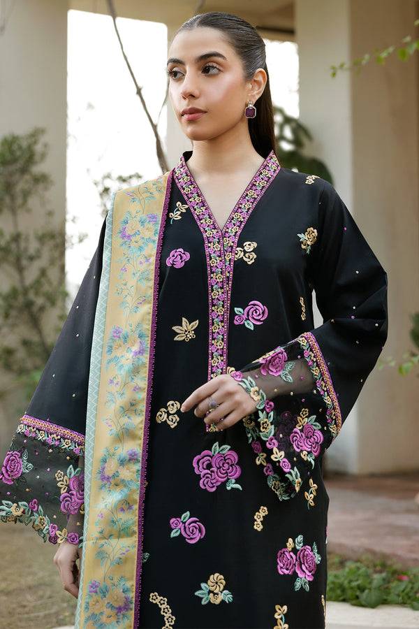 Farasha | Summer Weaves Embroidered Lawn | Raven Dusk by Maria Faisal - Registered Vendor of : Farasha - type : Ladies Clothes - 100% original wedding dresses