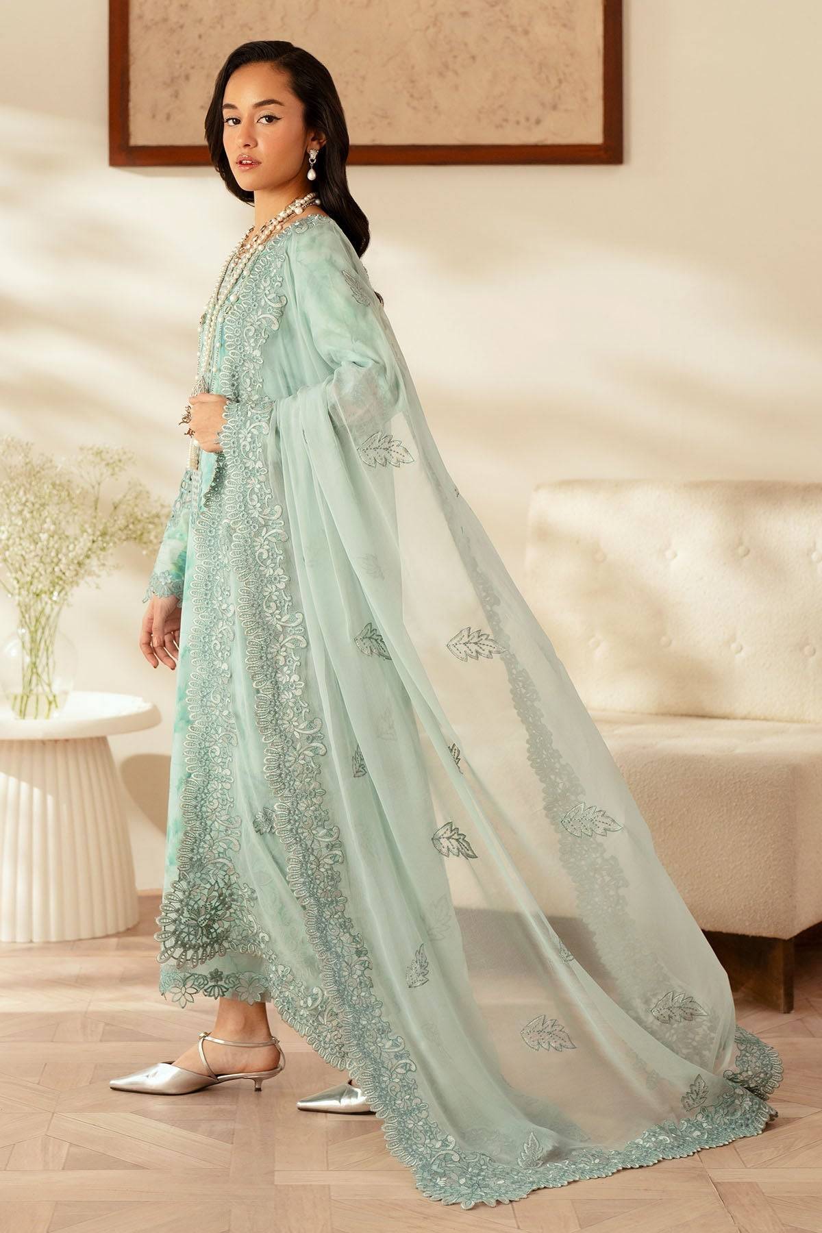 Nureh | Feya Eid Lawn | FE-03 by Maria Faisal - Registered Vendor of : Nureh - type : Ladies Clothes - 100% original wedding dresses
