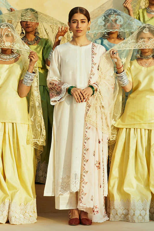 Cross Stitch | Premium Lawn 24 | PASTEL PINK - Ladies Clothes - Maria Faisal