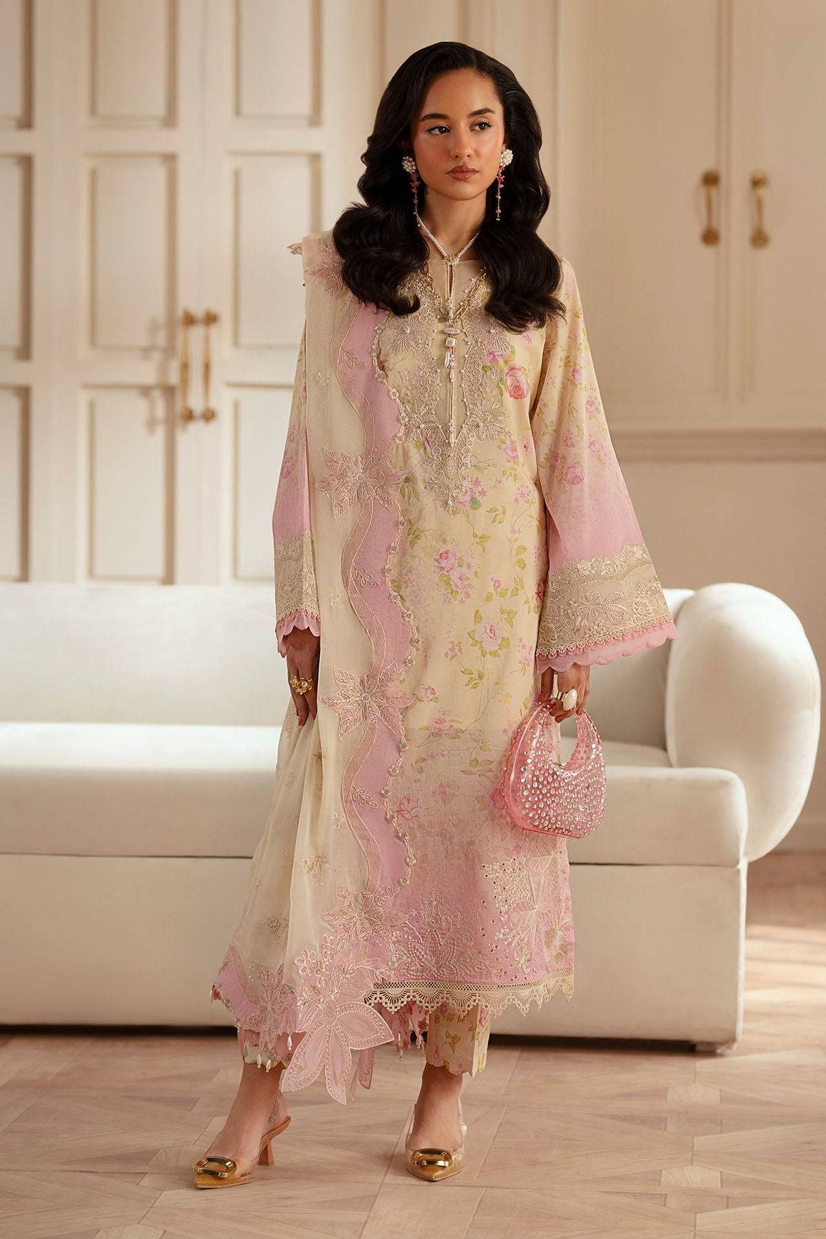 Nureh | Feya Eid Lawn | FE-05 by Maria Faisal - Registered Vendor of : Nureh - type : Ladies Clothes - 100% original wedding dresses