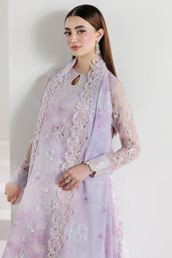 Farasha | Formals 26 | Lilac Enchant - Formal Dress - available at Maria Faisal in UK and USA.