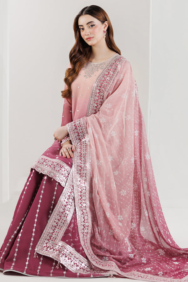 Farasha | Formals 26 | Rosette Blush - Formal Dress - available at Maria Faisal in UK and USA.