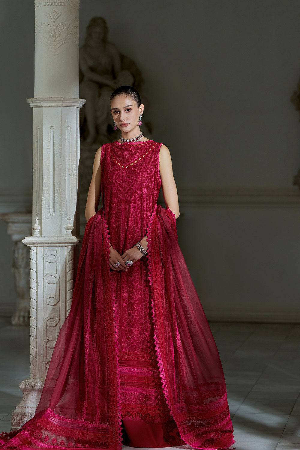 Sobia Nazir | Luxury Lawn Eid 26 | 9B - Luxury Dress - available at Maria Faisal in UK and USA.