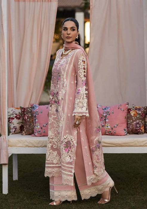 Kahf Premium | Luxury Lawn 25 | KLR-09 Bellerose by Maria Faisal - Registered Vendor of : Kahf Premium - type : Ladies Clothes - 100% original wedding dresses