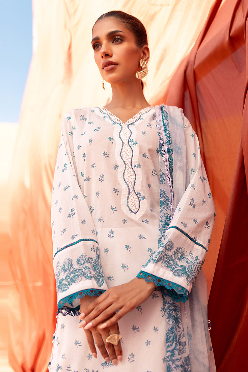 Cross Stitch | Eid Lawn 24 | FLORET - Designer Dress with Intricate embroidery and embellishments. Shop elegent wedding dress at Maria Faisal.