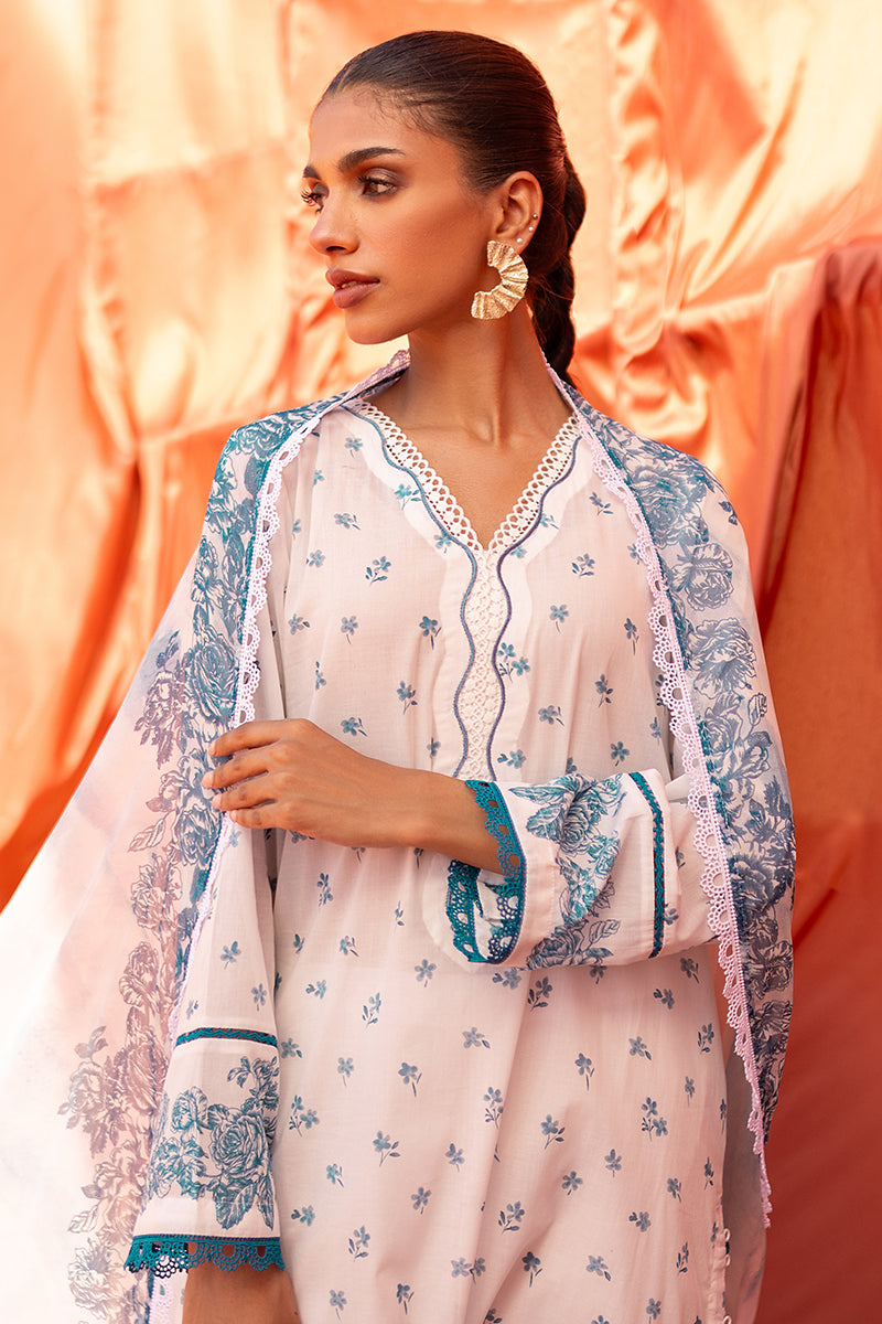 Cross Stitch | Eid Lawn 24 | FLORET - Designer Dress with Intricate embroidery and embellishments. Shop elegent wedding dress at Maria Faisal.