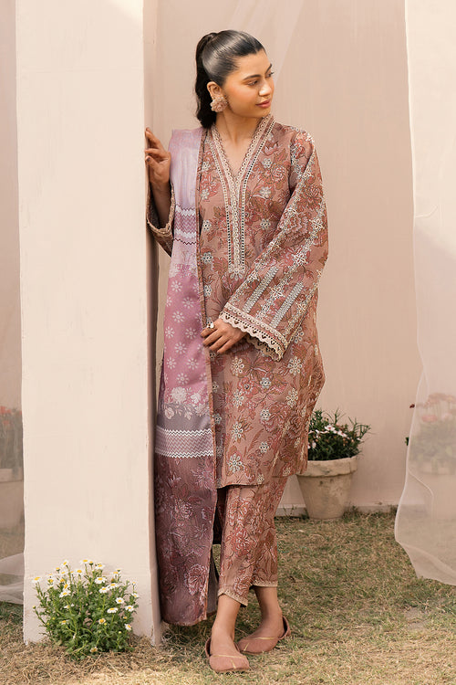 Baroque | Luxury Pret 24 | LAWN UF-602 - Designer Dress with Intricate embroidery and embellishments. Shop elegent wedding dress at Maria Faisal.
